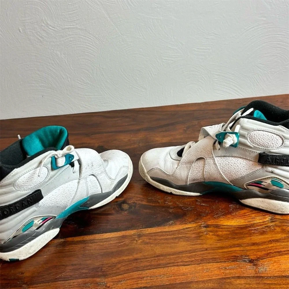 Nike Air Jordan 8 Retro 'South Beach' Kids Sneakers Size 7Y Multicolor‎